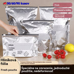 🥩【30 kusov】Vrecko z hliníkovej fólie potravinárskej kvality so zipsom na zachovanie čerstvosti, vhodné do domácej chladničky